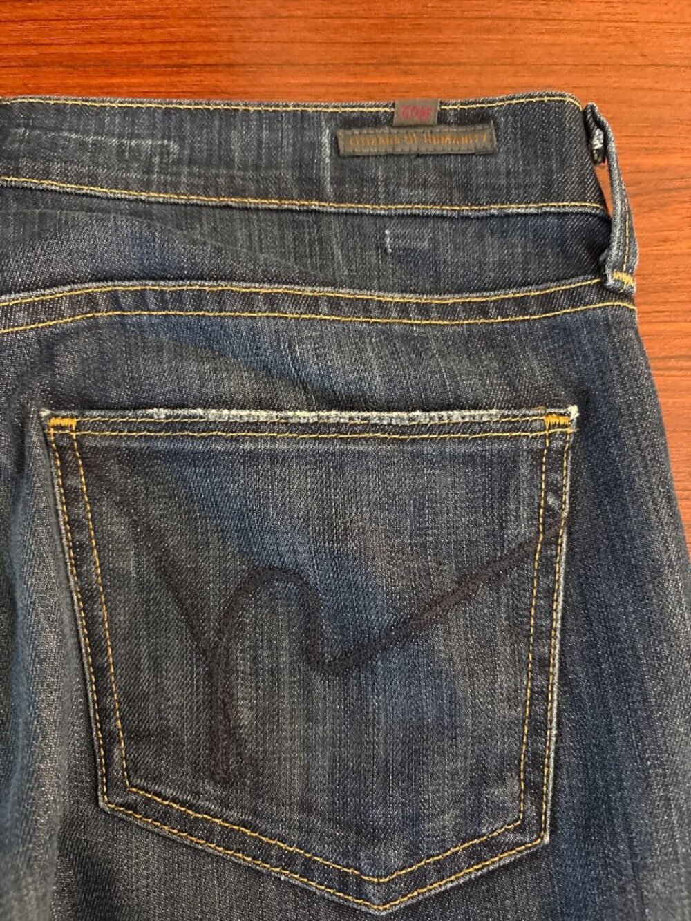 Citizens of Humanity Kelly Bootcut Jeans Womens 27 Dark Wash Low Rise - Picture 5 of 12
